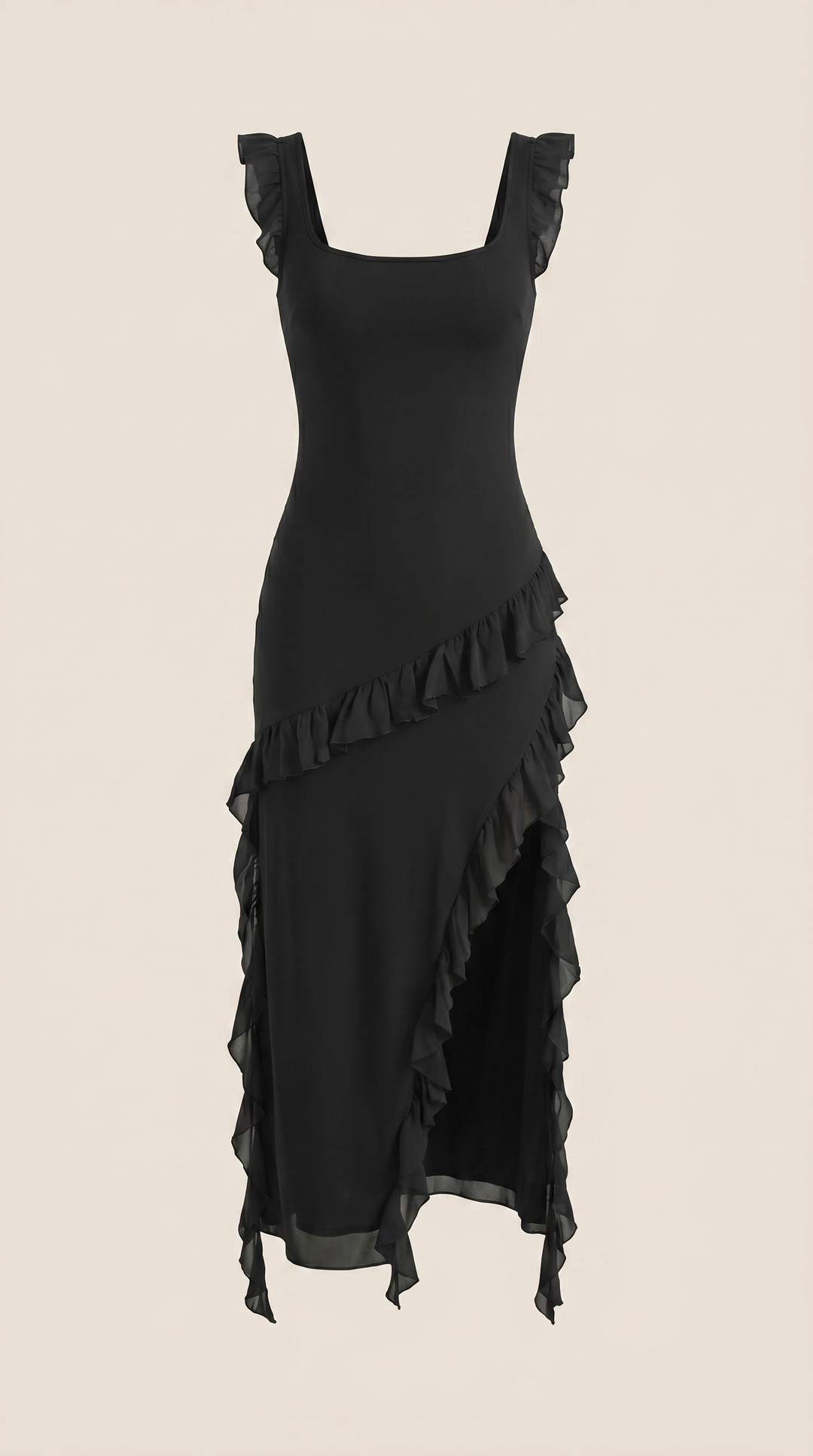 Susan Maxikleid mit Rüschen