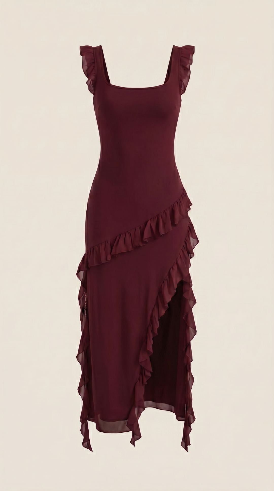 Susan Maxikleid mit Rüschen