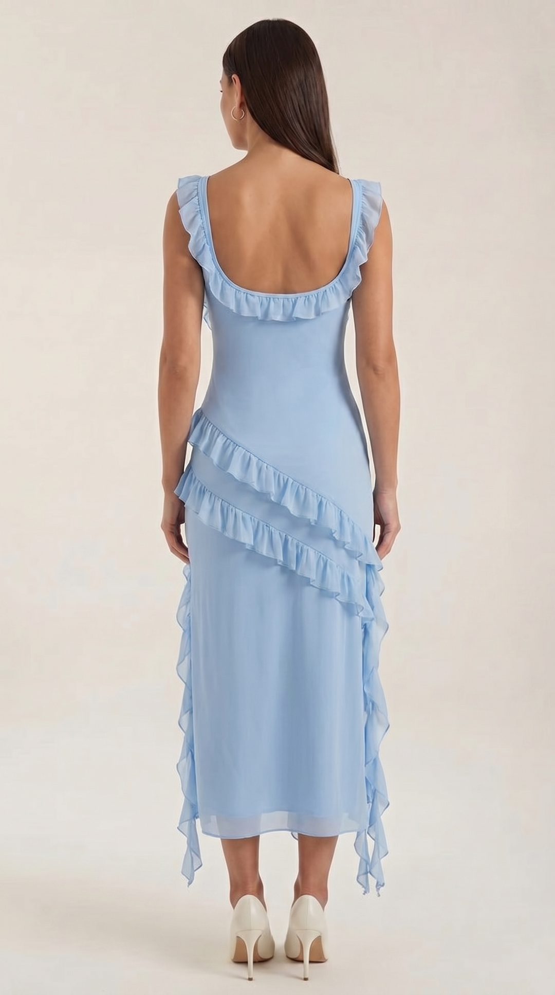 Susan Maxikleid mit Rüschen