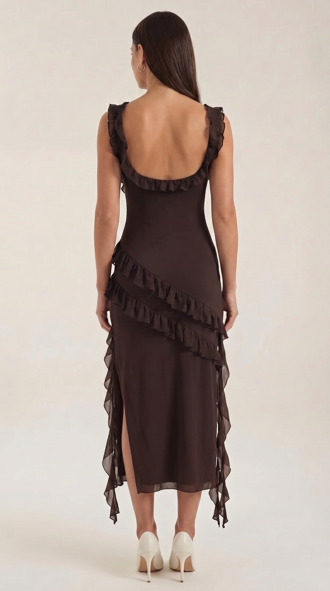 Susan Maxikleid mit Rüschen