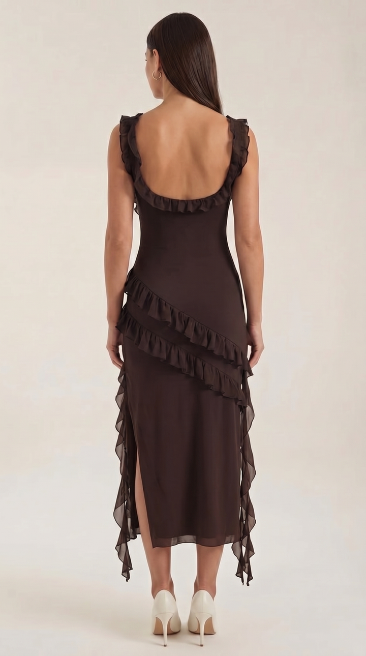 Susan Maxikleid mit Rüschen