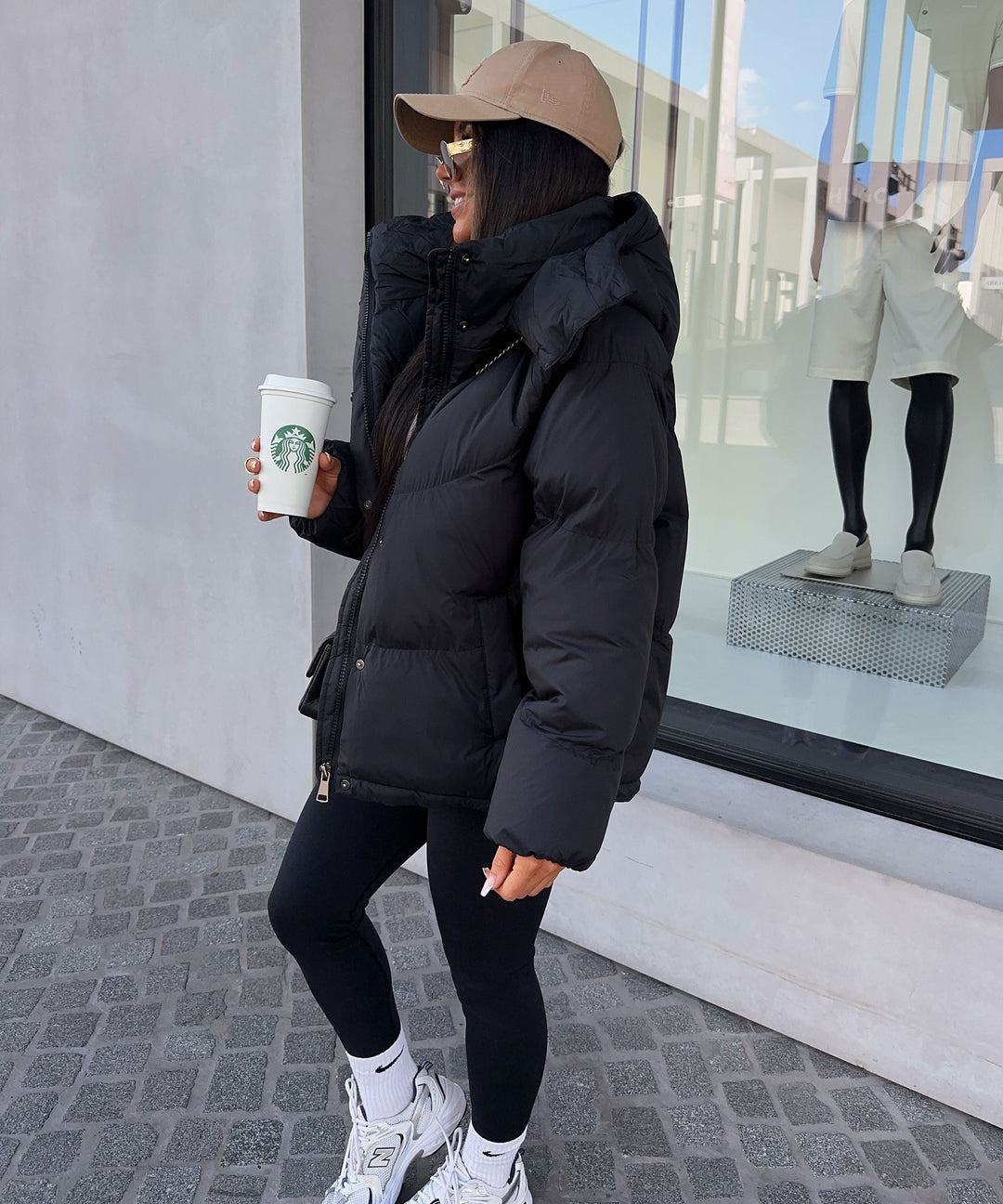 Pufferjacke Fina Schwarz Ladypolitan ♡