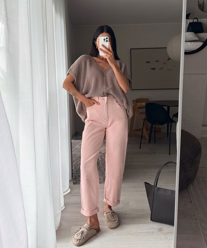 Stretch Mom Jeans Leava Rosa Ladypolitan ♡