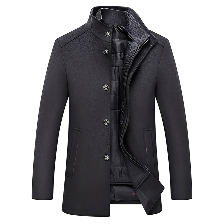 Kylian - Warme Herren-Winterjacke mit Stehkragen und Knöpfen