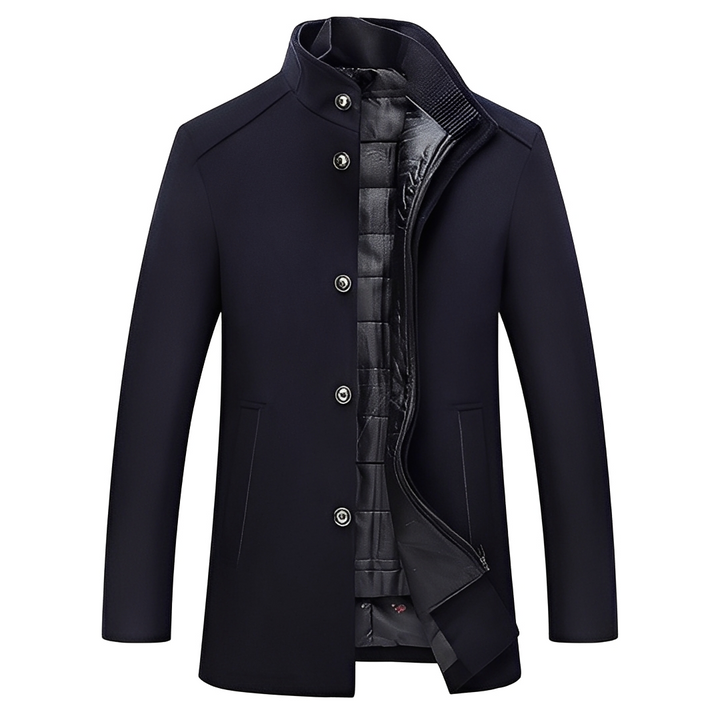 Kylian - Warme Herren-Winterjacke mit Stehkragen und Knöpfen