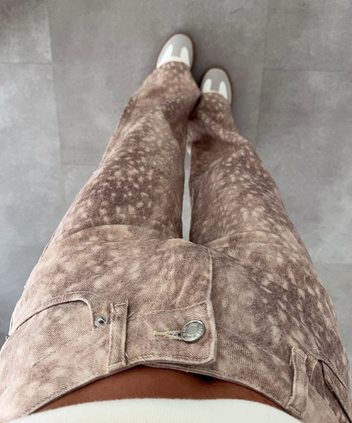 Stretch Straight Leg Jeans Sandria Beige Ladypolitan ♡
