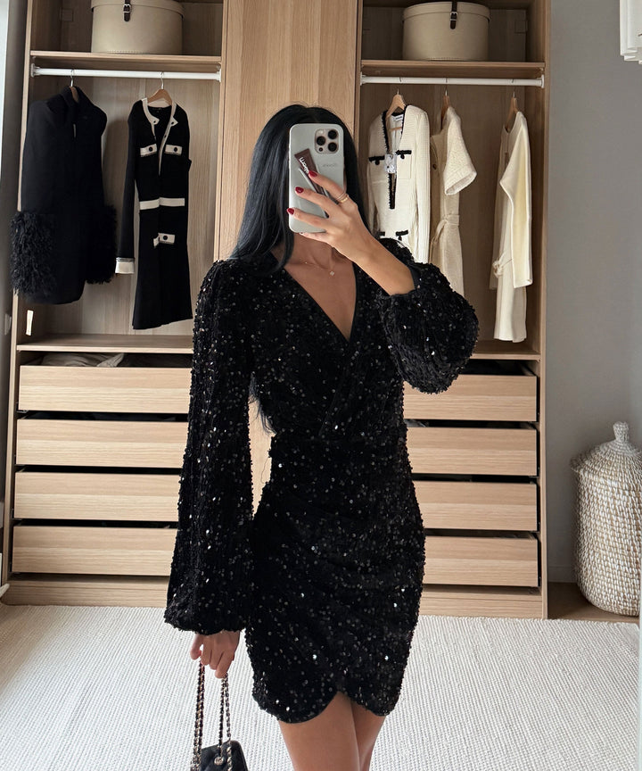 Mini Kleid Sonia Schwarz Ladypolitan ♡