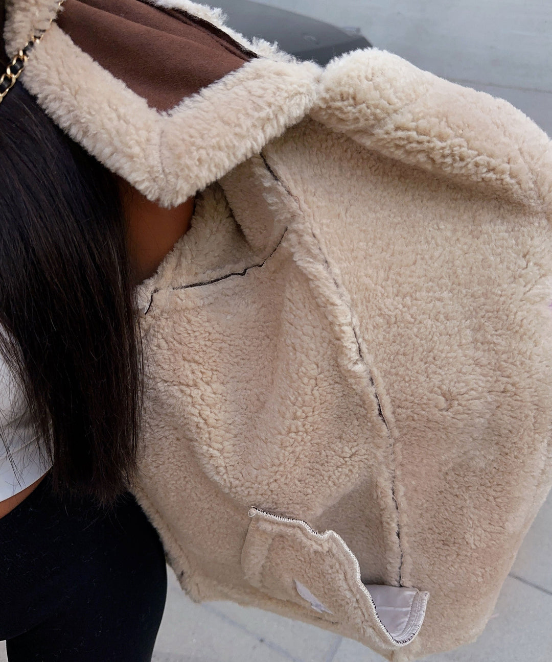 Lederjacke Penny braun