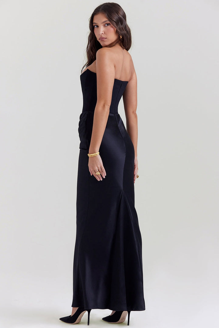 Renate | Damen Trägerloses Maxi Kleid für Hochzeitsgäste