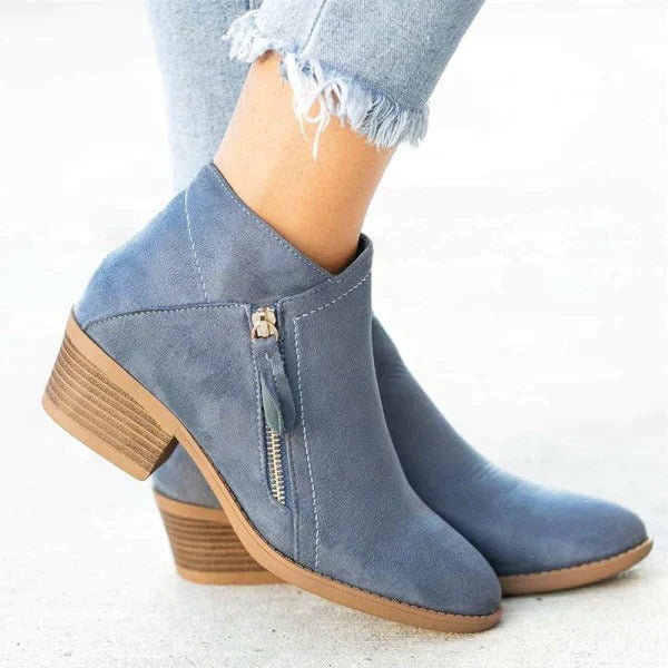 Damen Orthopädische Stiefeletten Blockabsatz
