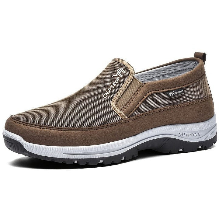 Wasserdichte orthopädische Herrenschuhe | Breite Zehenkappe