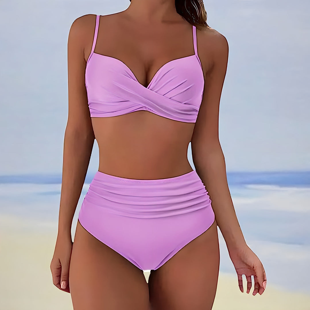 Elegantes Damen Bikini Set mit hoher Taille