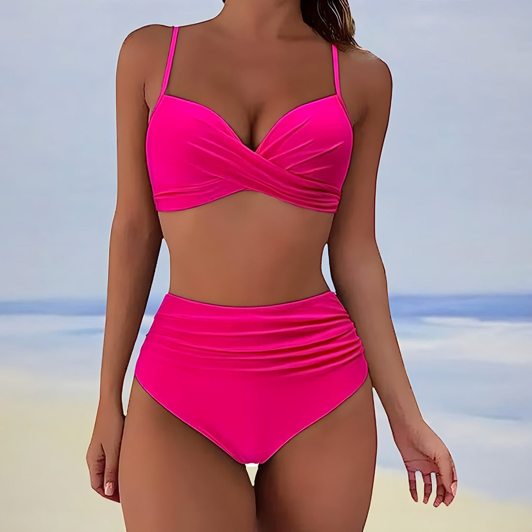 Elegantes Damen Bikini Set mit hoher Taille