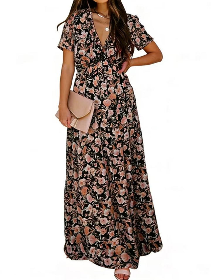 Damen Floral Sommer Maxi Kleid - Sofia