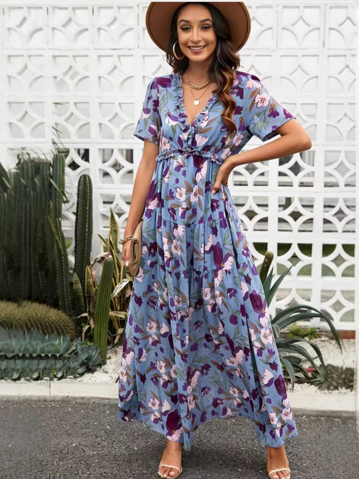 Damen Floral Sommer Maxi Kleid - Sofia