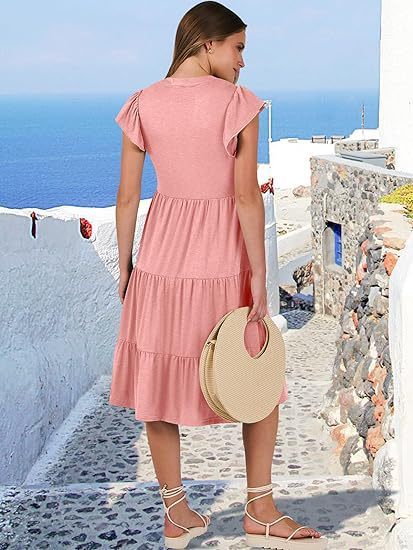 Musselin Kleid Inesa Uni Khaki