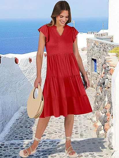 Musselin Kleid Inesa Uni Khaki