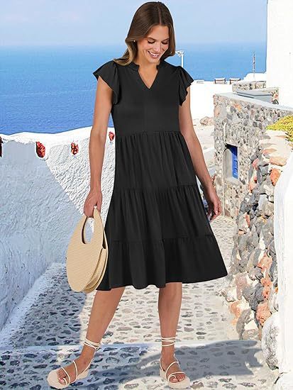 Musselin Kleid Inesa Uni Khaki