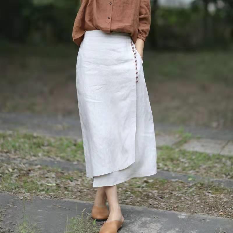 Manda - Eleganter asymmetrischer A-Linien-Rock für Damen