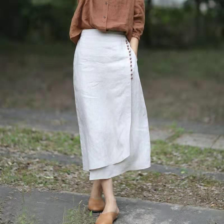 Manda - Eleganter asymmetrischer A-Linien-Rock für Damen