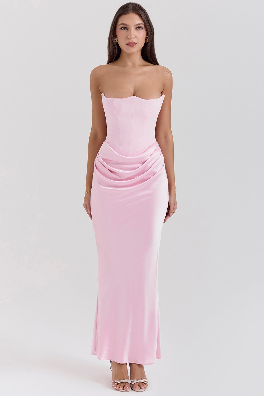 Renate | Damen Trägerloses Maxi Kleid für Hochzeitsgäste
