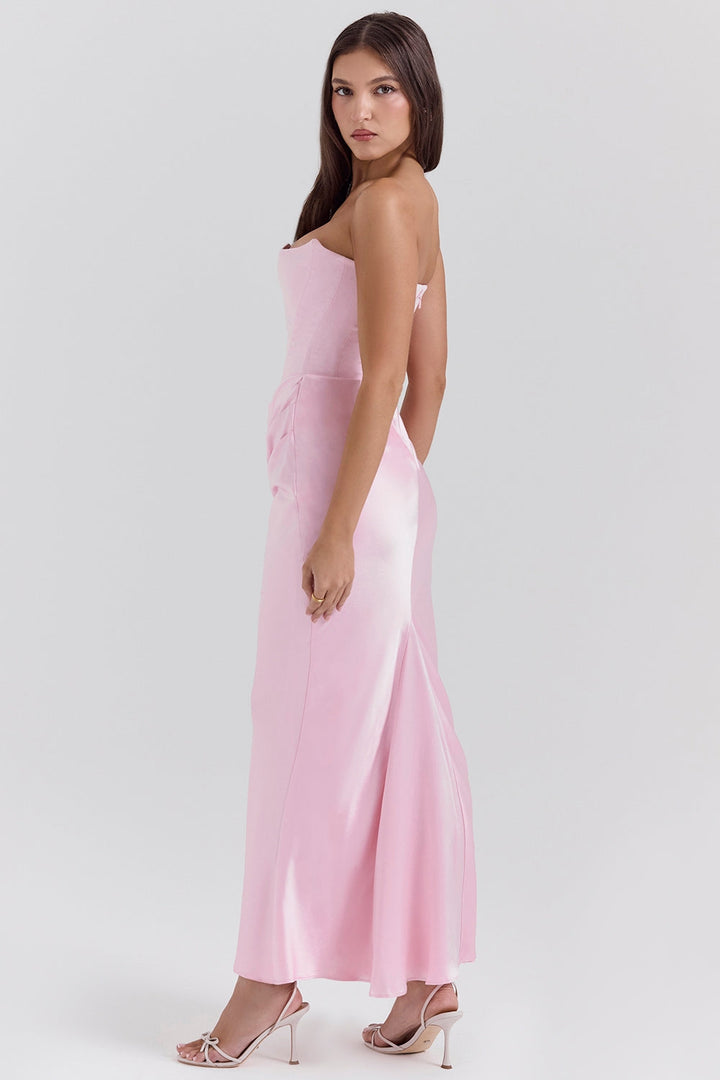 Renate | Damen Trägerloses Maxi Kleid für Hochzeitsgäste