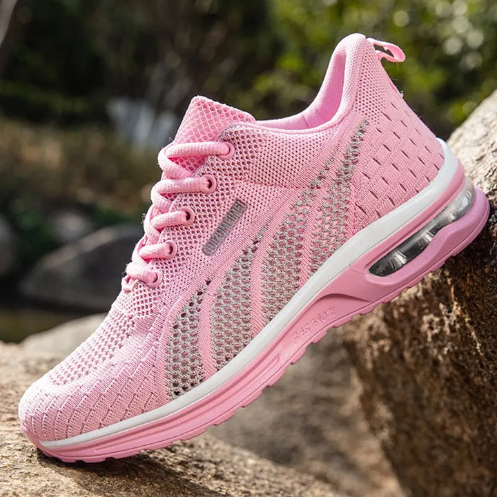 Atmungsaktive Laufschuhe für Damen aus Mesh | Luftpolster