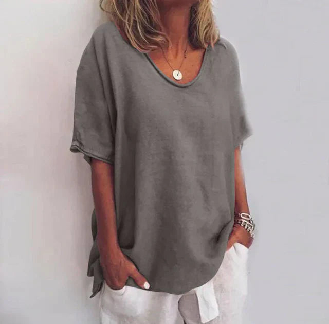 Paula – Damen Kurzarmshirt mit Rundhalsausschnitt