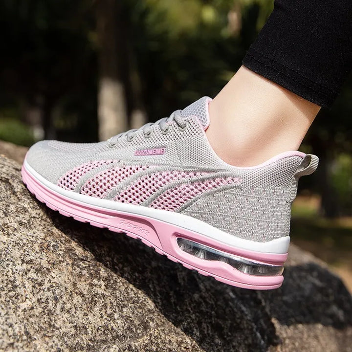 Atmungsaktive Laufschuhe für Damen aus Mesh | Luftpolster