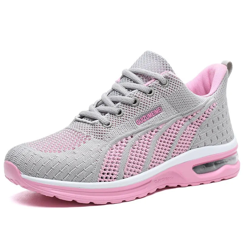 Atmungsaktive Laufschuhe für Damen aus Mesh | Luftpolster