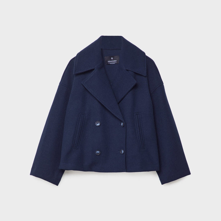 Damen kurze Double-Breasted Jacke