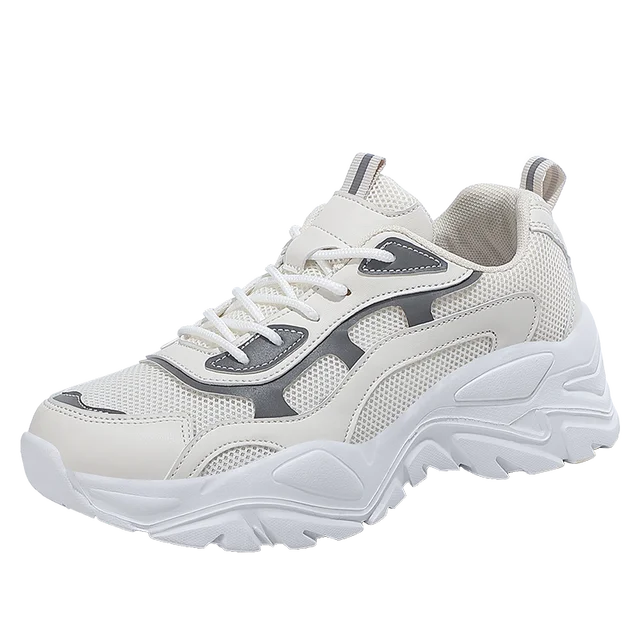 Leichte Mesh-Wanderschuhe für Damen | Dicke Sohle