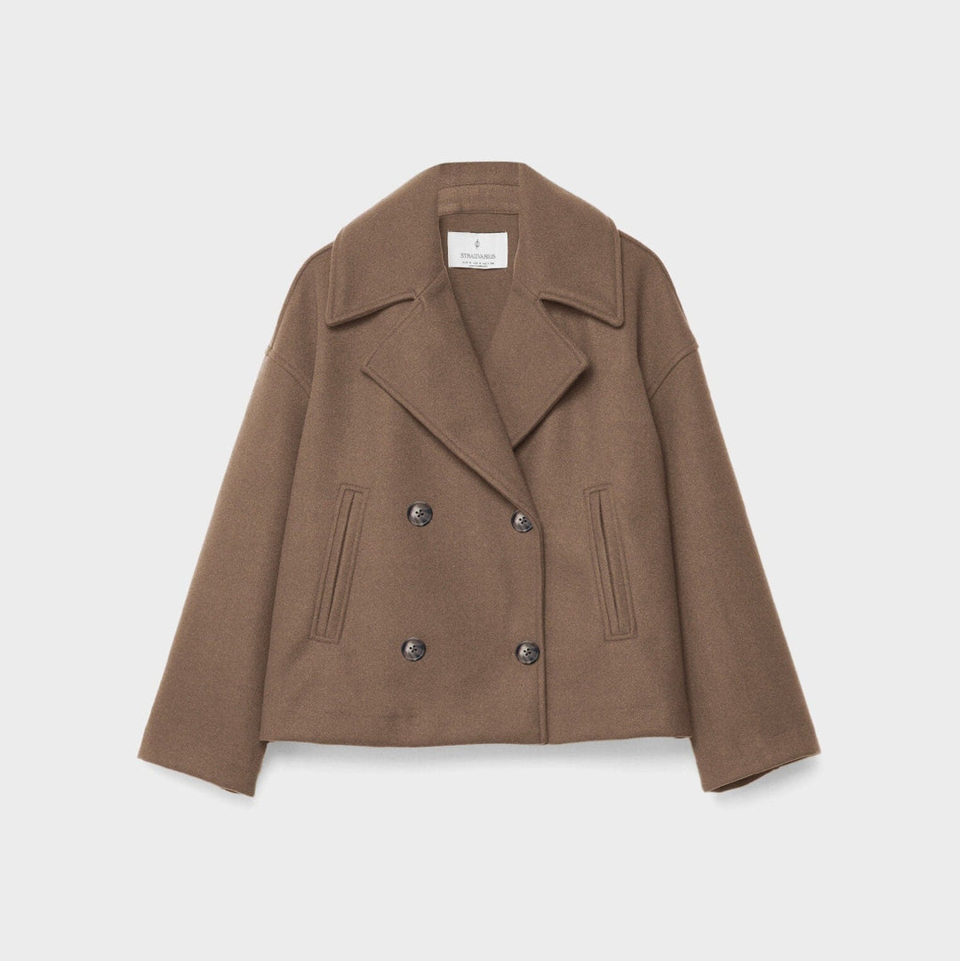 Damen kurze Double-Breasted Jacke