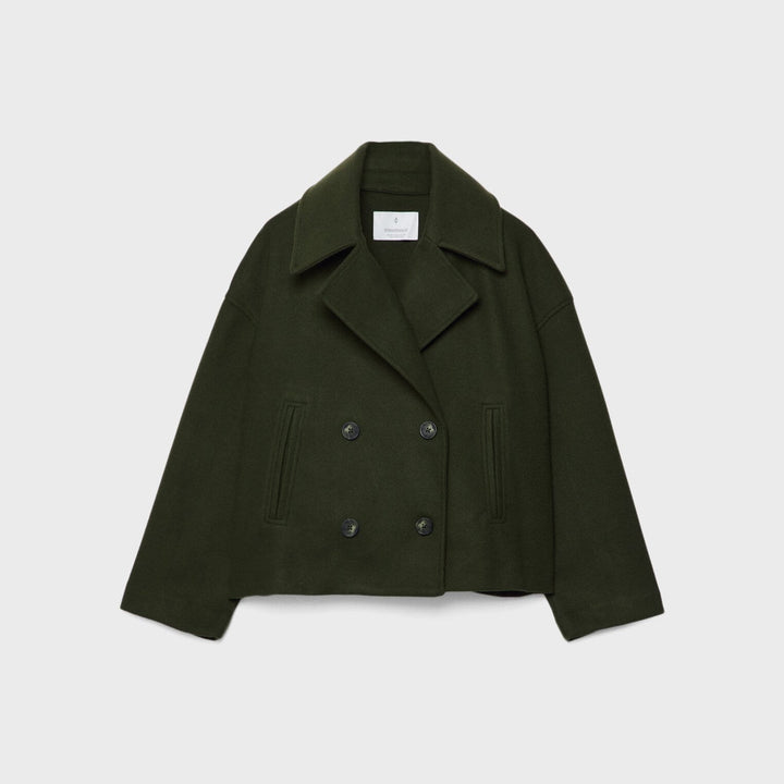 Damen kurze Double-Breasted Jacke
