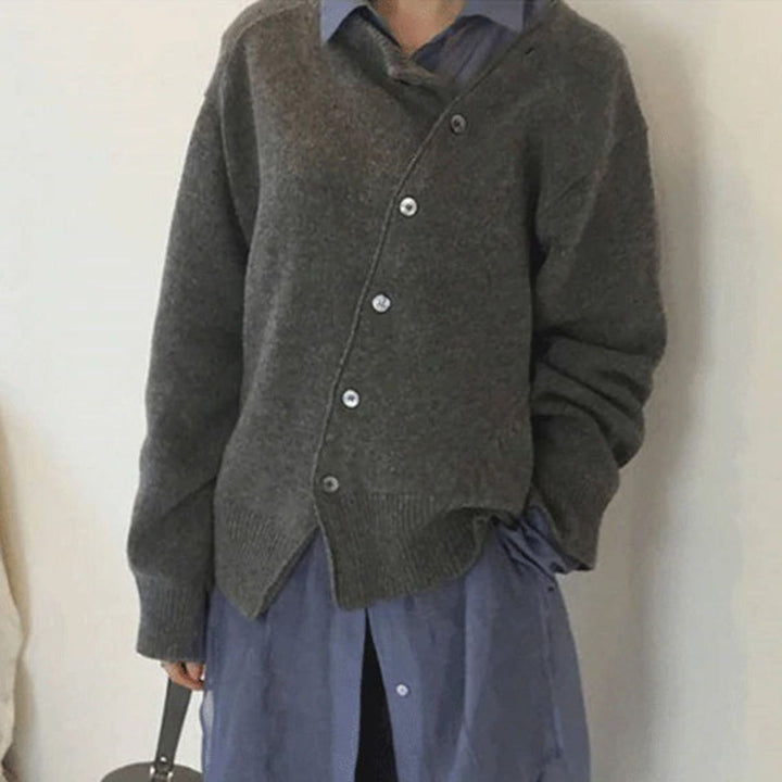Emilia | Damen Winter Pullover Mit Knöpfen