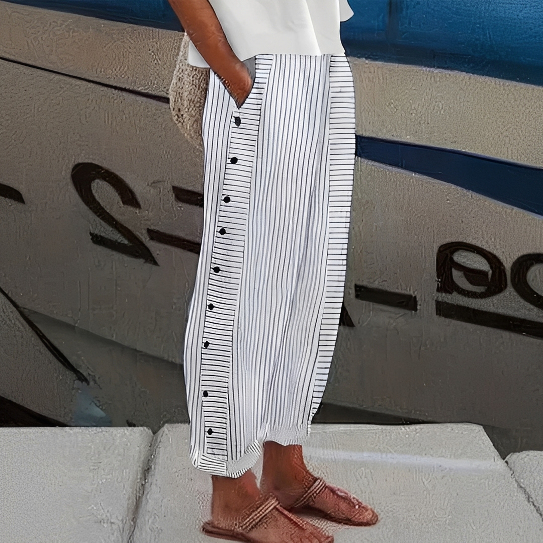 Charlyn - Bequeme Damenhose mit Streifen