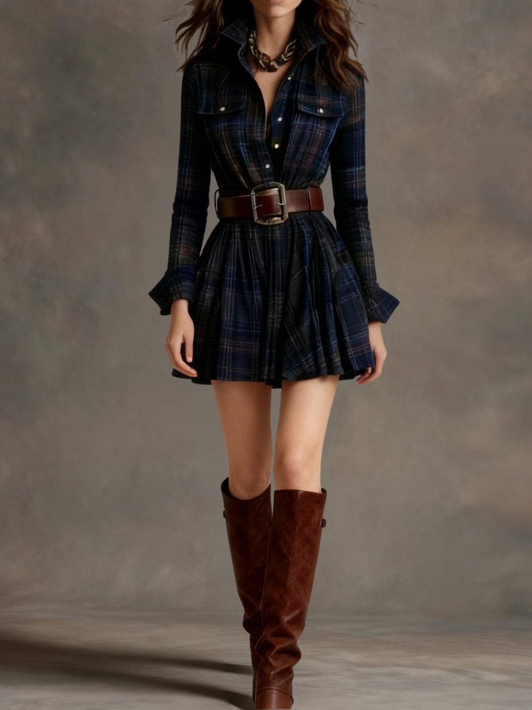 Vera – Vintage Minikleid mit Gürtel