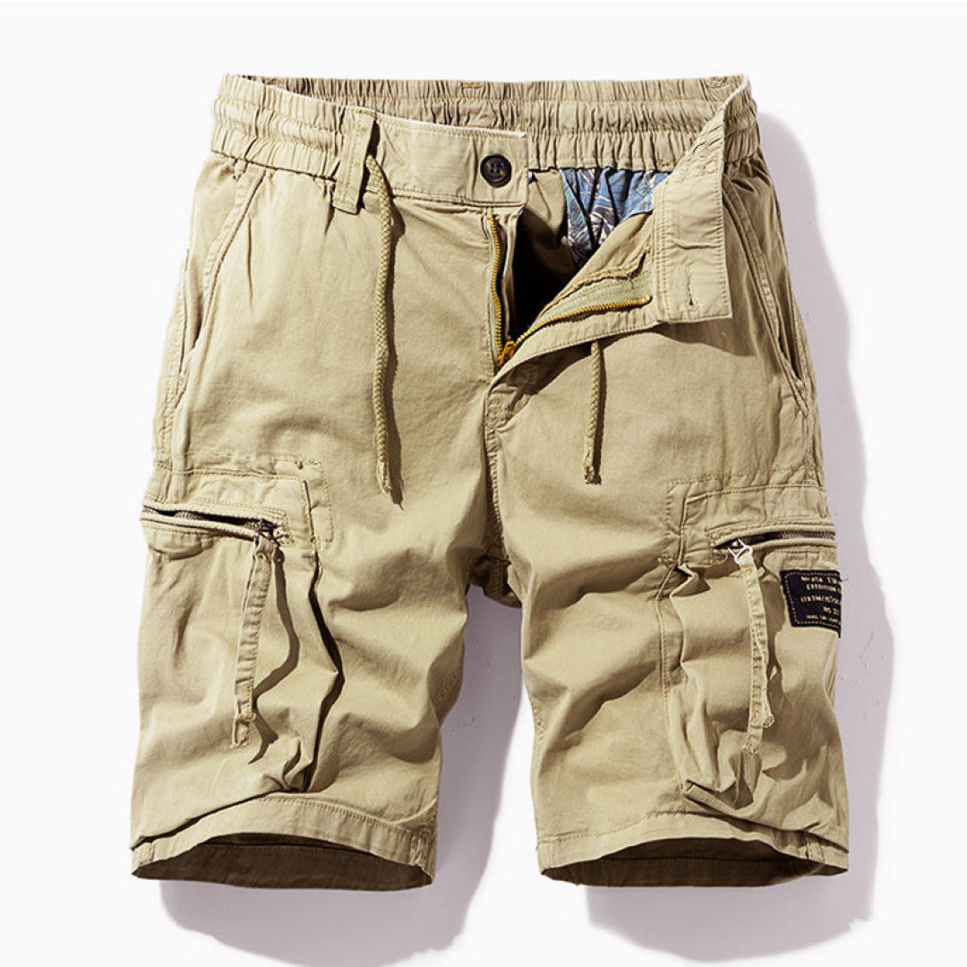 Jakob | Herren Kordelzug Multi-Taschen Cargo-Shorts