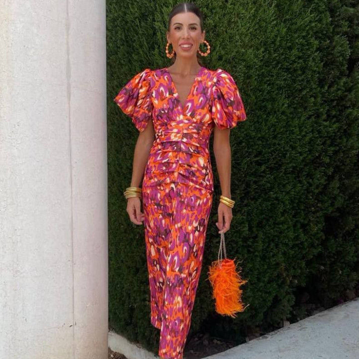 Lange Abendkleid für Damen mit Pailletten