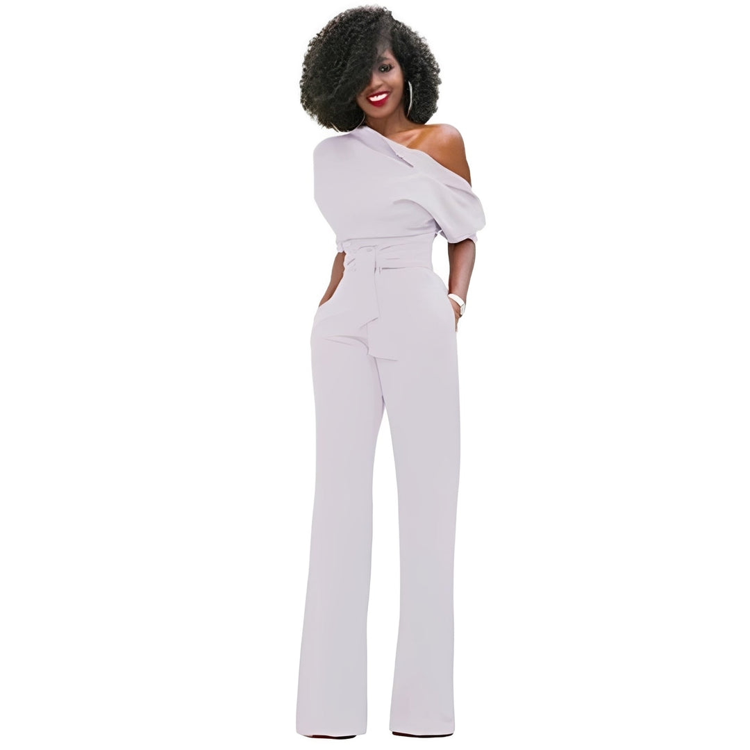 Marie - Stilvoller schulterfreier Jumpsuit für Damen