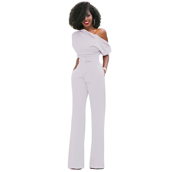 Marie - Stilvoller schulterfreier Jumpsuit für Damen