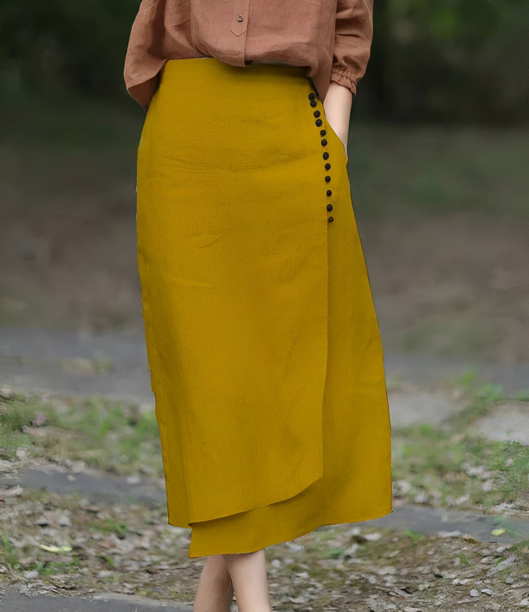 Manda - Eleganter asymmetrischer A-Linien-Rock für Damen