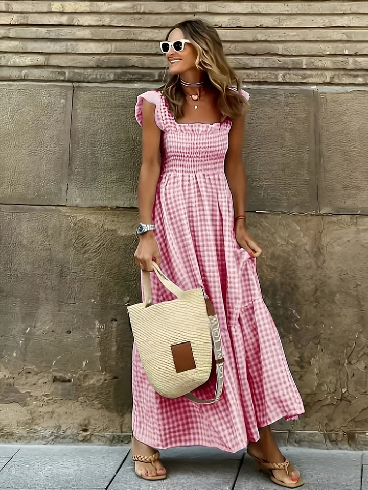 Mollie - Stilvolles Maxikleid mit Mock-Ausschnitt für Damen