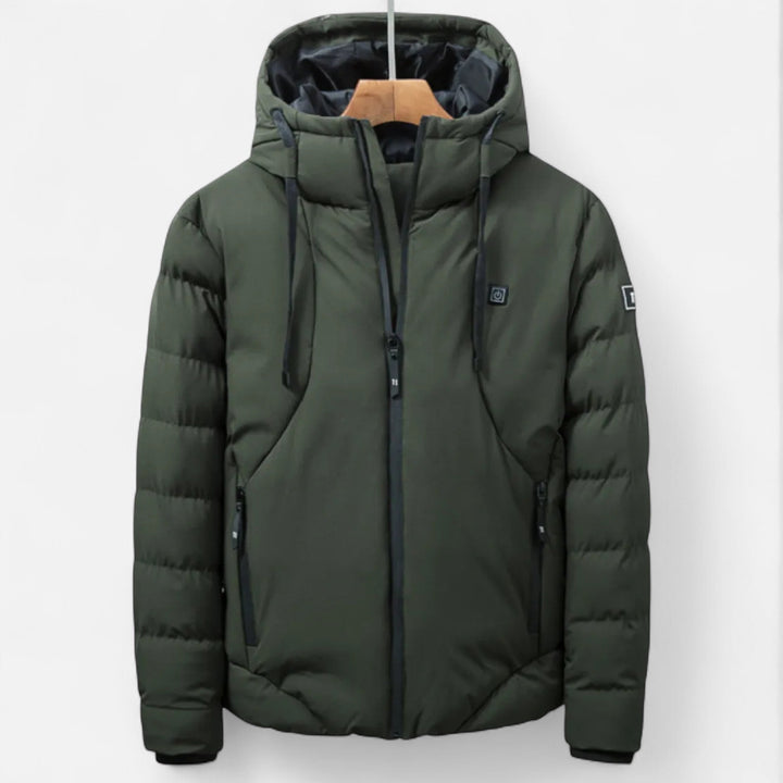 Jan | Herren Robuste Stepp-Winterjacke mit Kapuze