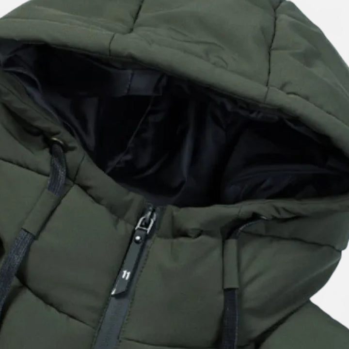 Jan | Herren Robuste Stepp-Winterjacke mit Kapuze