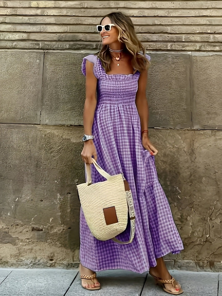Mollie - Stilvolles Maxikleid mit Mock-Ausschnitt für Damen