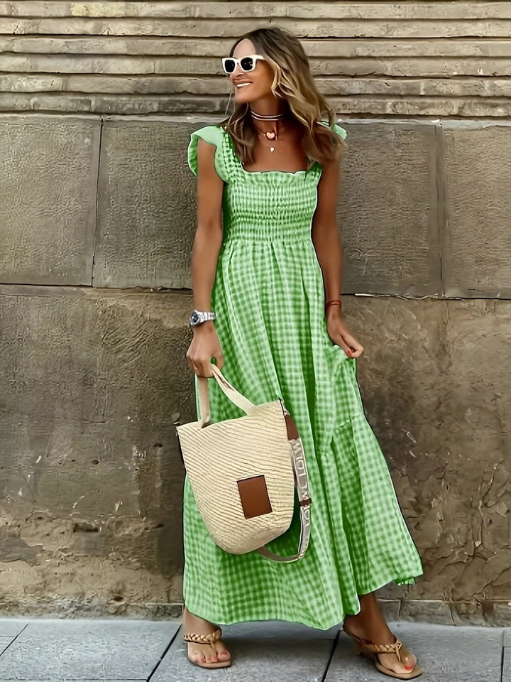 Mollie - Stilvolles Maxikleid mit Mock-Ausschnitt für Damen