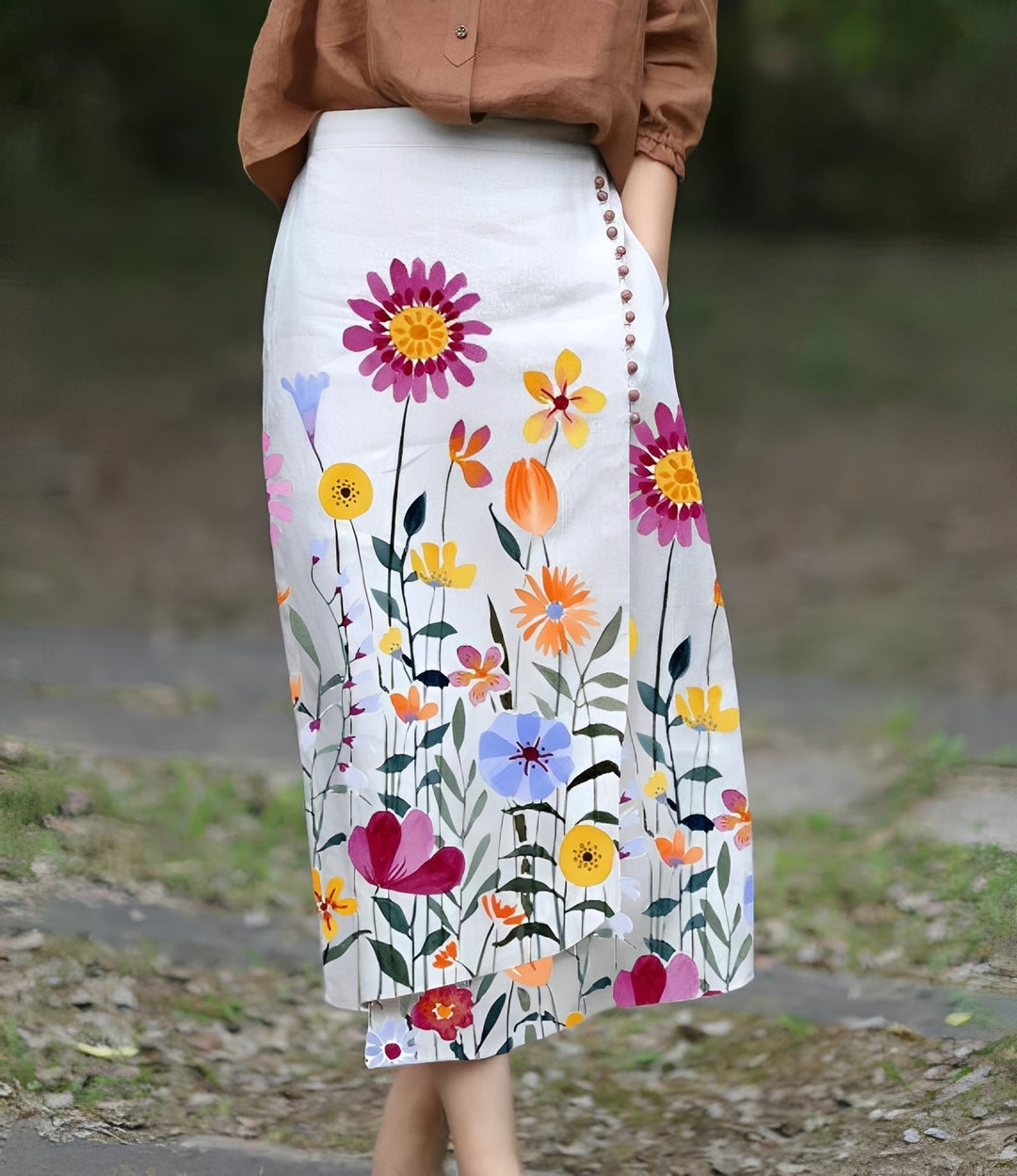 Manda - Eleganter asymmetrischer A-Linien-Rock für Damen