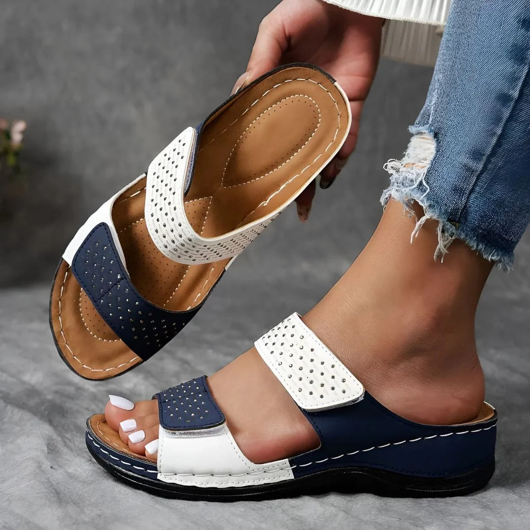 Orthopädische Sandalen Damen mit Klettverschluss