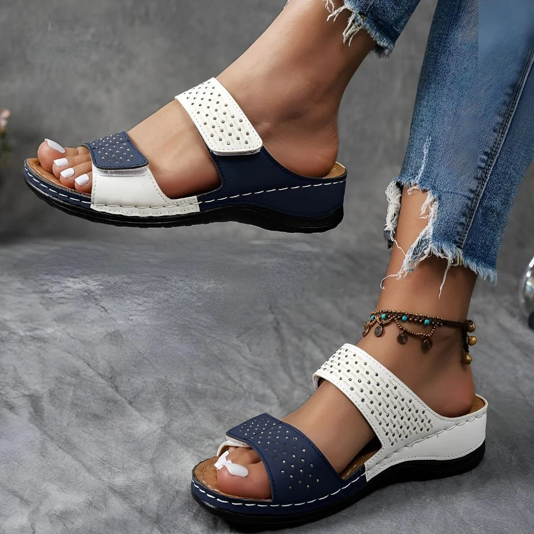 Orthopädische Sandalen Damen mit Klettverschluss